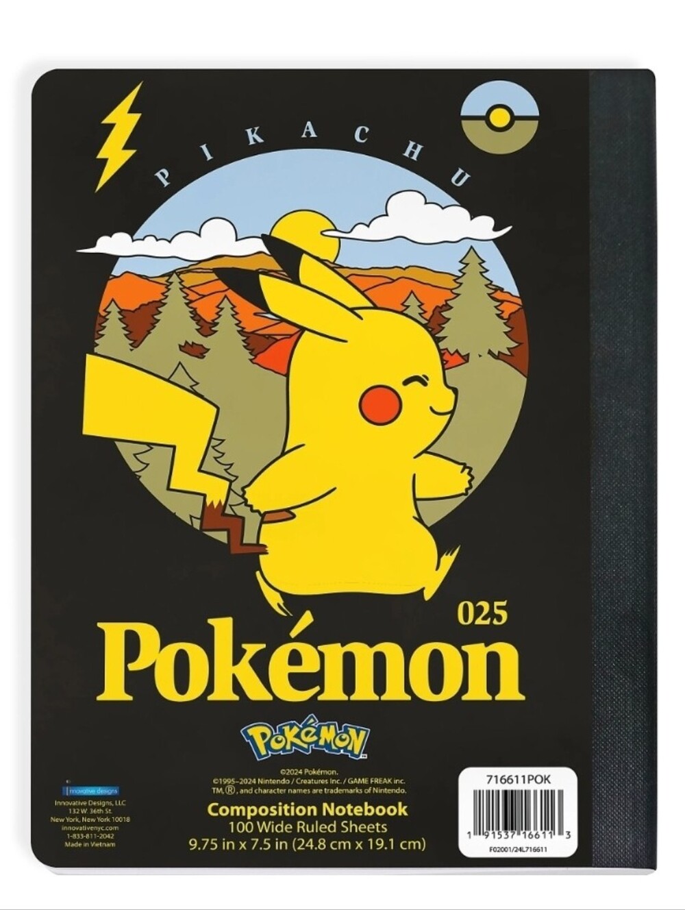 Pokemon Composition Wide Ruled 100pgs - Picture 2 of 3